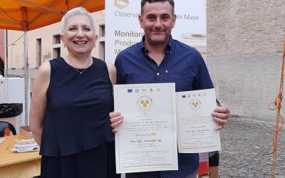 Premio Una e Due Gocce d’Oro 2021 per il nostro Miele di Coriandolo e Trifoglio